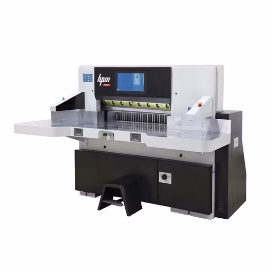 Venda imperdível Máquina de corte automática com controle de programa de lâmina única Cortador de papel guilhotina