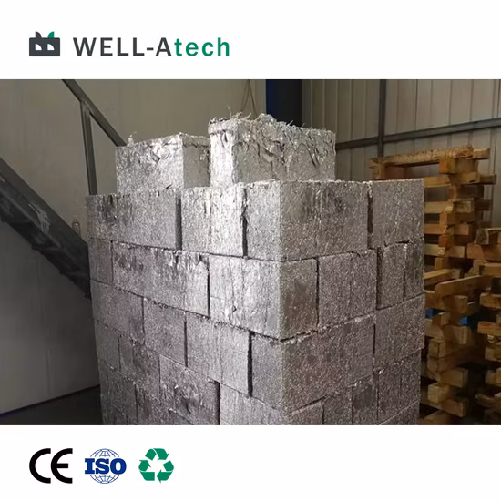 Prensa hidráulica automática para enfardamento de sucata de metal