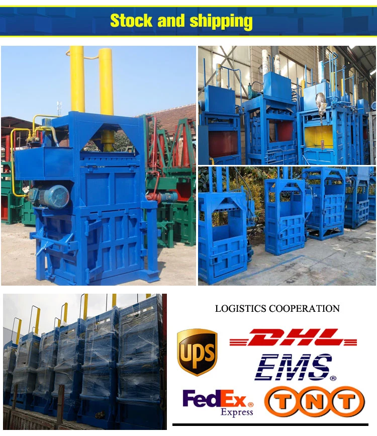 Vertical Hydraulic Baler Waste Clothing Waste Paper Baler Use for Plastic Bottles