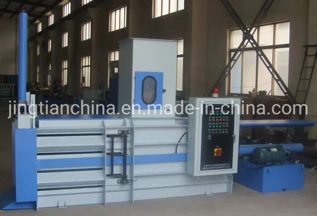 Horizontal Waste Paper Baler Machine Fully Automatic Straw Baling Press