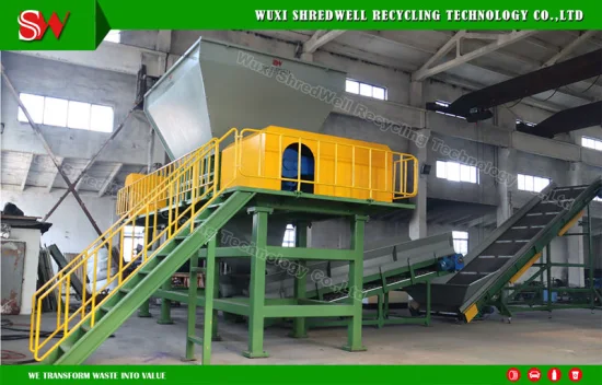 Máquina trituradora de metal Shredwell Ms-2400 para reciclagem de carros de sucata