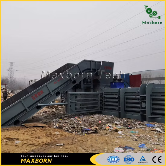 Olá marca enfardadeira enfardadeira automática para embalagem de enfardamento cintagem resíduos de papel celulose papelão caixa de plástico scrpas feno grama palha metal pneu reciclagem