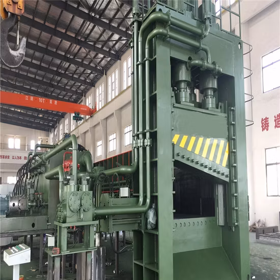 Tesoura de enfardadeira hidráulica automática para sucata de ferro e aço Q91-800