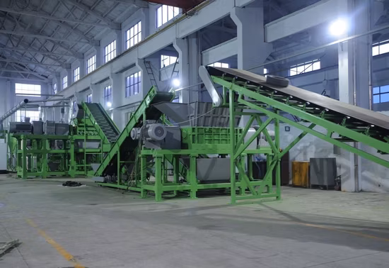 Máquina de reciclagem de carros de sucata para pneus de caminhão Triturador de eixo duplo de metal